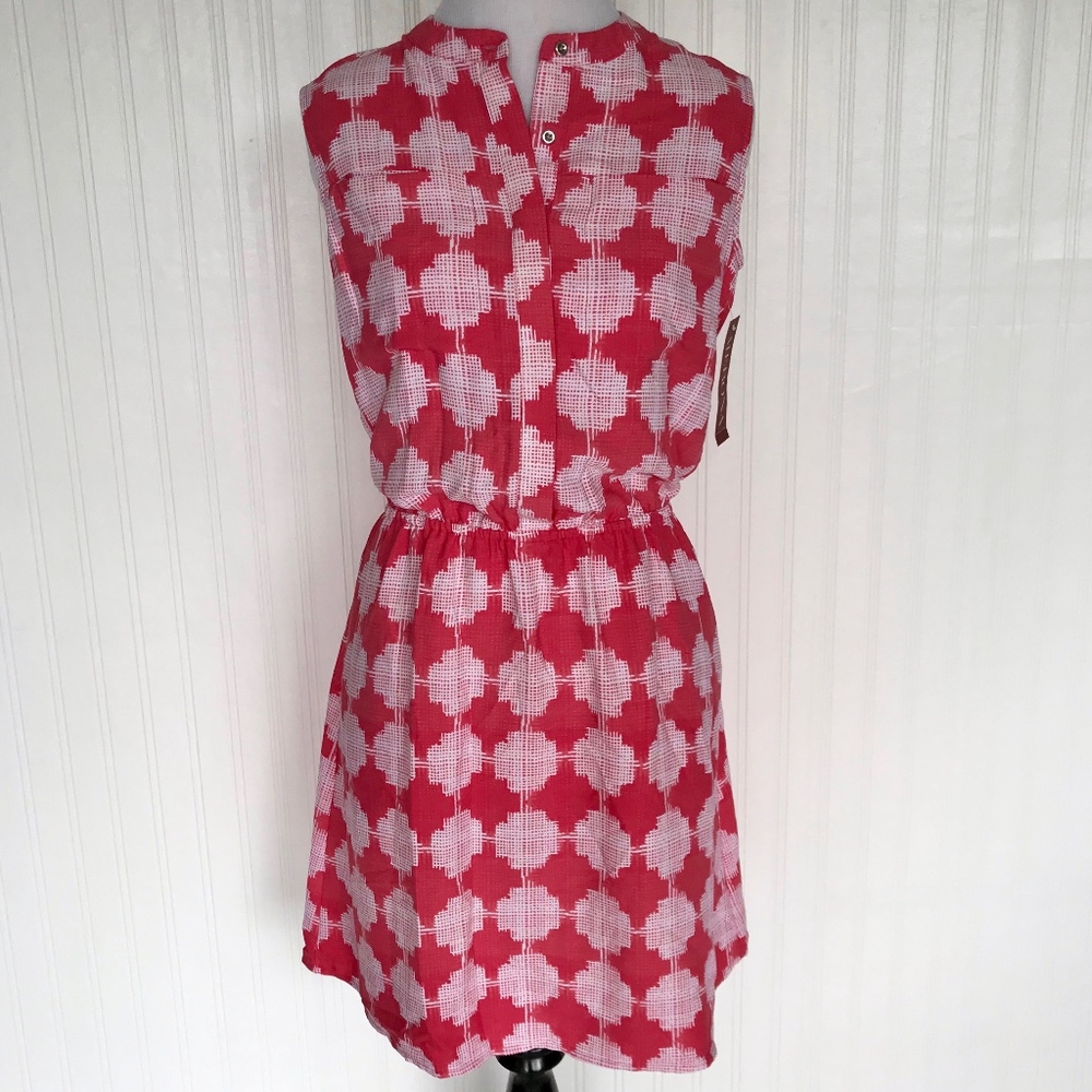 Coral Sleeveless Dress With Pockets By Merona XS